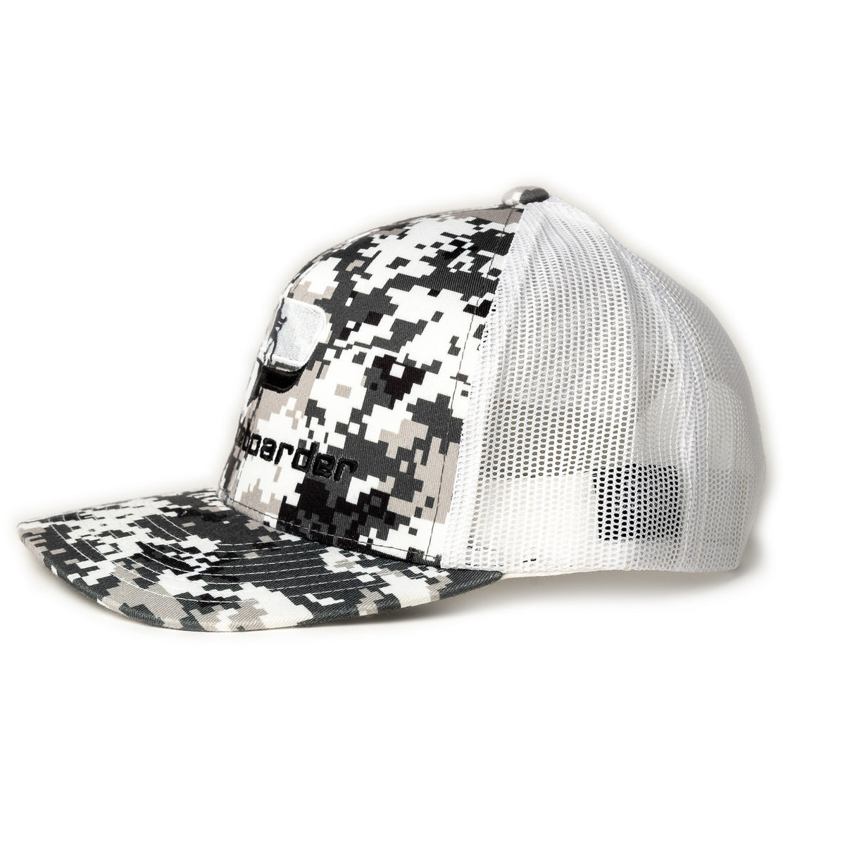 Paddleboarder Hat Cap White Camo Mesh Snapback | Paddleboarder