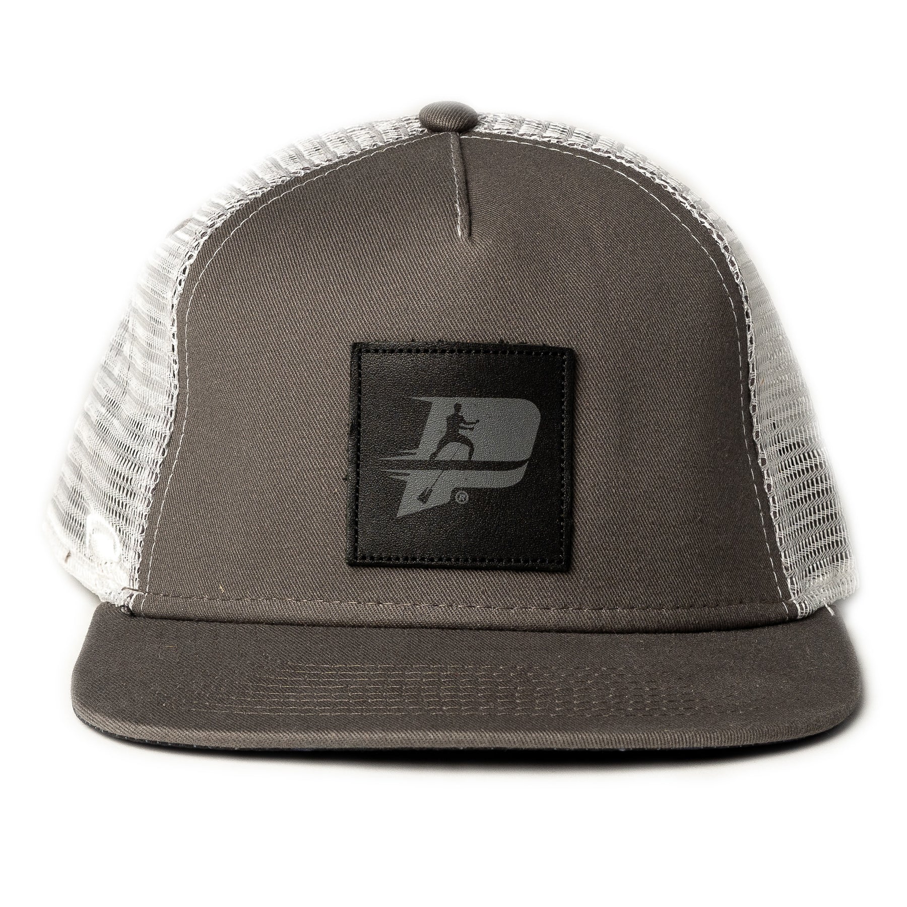 Gray | Paddleboarder & Paddleboarder White Snapback Hat Mesh Cap